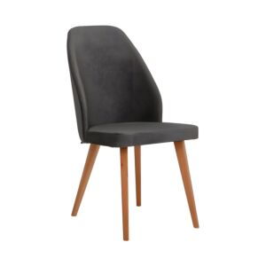 ΚΑΡΕΚΛΑ ΤΡΑΠΕΖΑΡΙΑΣ New Melanie ΥΦΑΣΜΑ ΓΚΡΙ ΧΡΩΜΑ 46x48x93εκ 1