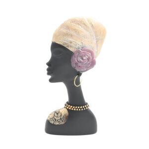 ΕΠΙΤΡΑΠΕΖΙΑ ΔΙΑΚΟΣΜΗΤΙΚΗ ΦΙΓΟΥΡΑ FL984901 African lady ΜΑΥΡΟ-ΧΡΥΣΟ ΧΡΩΜΑ 15x5x30εκ 1