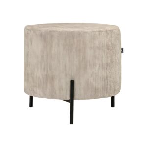 ΣΤΡΟΓΓΥΛΟ ΣΚΑΜΠΟ New Lux ΜΠΕΖ ΧΡΩΜΑ 46x46x43εκ 1
